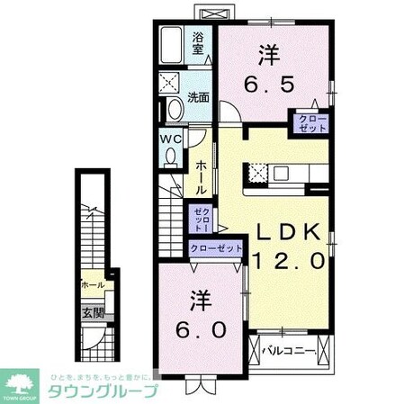 エアリー・ミニヨンBの物件間取画像